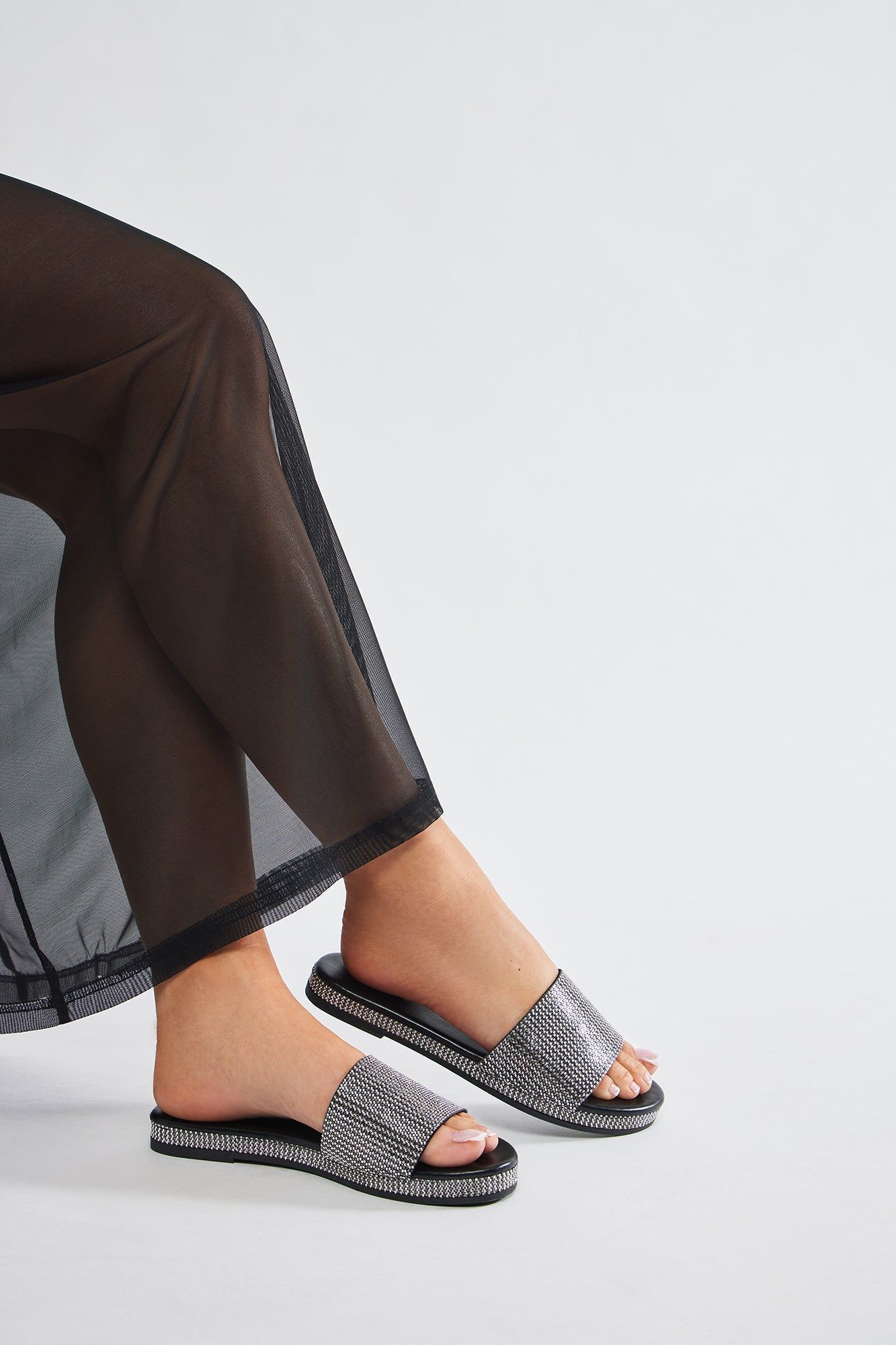 Out Of Touch Sandals - Black sold by Fashion Nova product image thumbnail 4