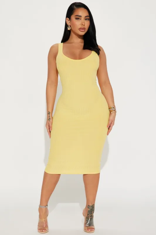 Jenna Midi Dress - Cream sold by Fashion Nova