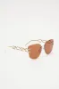 Check The Details Sunglasses - Brown sold by Fashion Nova