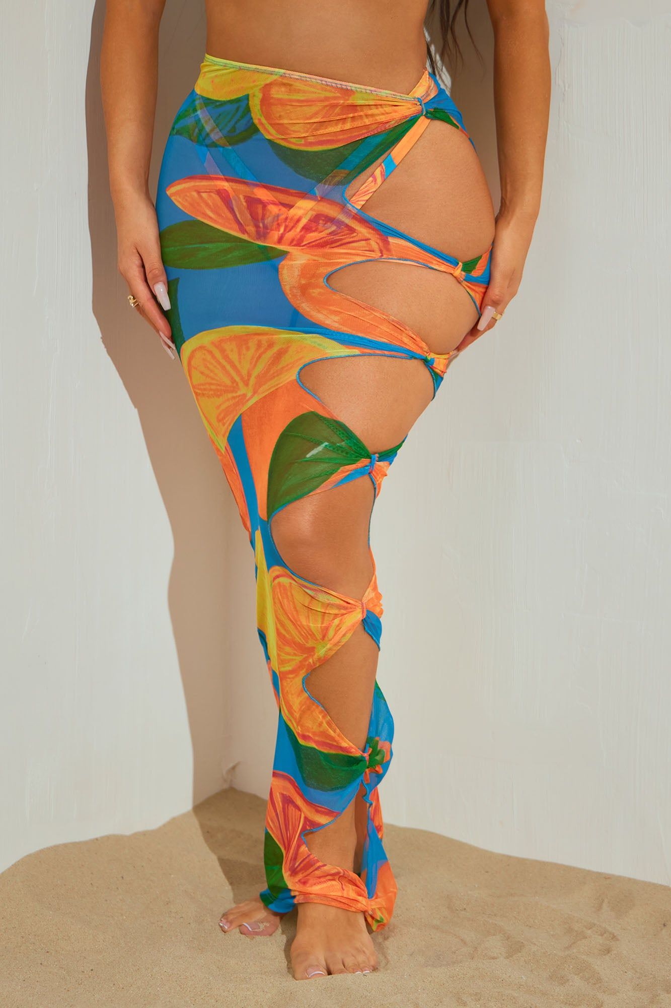 Summer Spritz 3 Piece Bikini Skirt Set - Teal/combo sold by Fashion Nova product image thumbnail 3