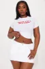 Bitch I'm A Fire Sign Tee - White sold by Fashion Nova