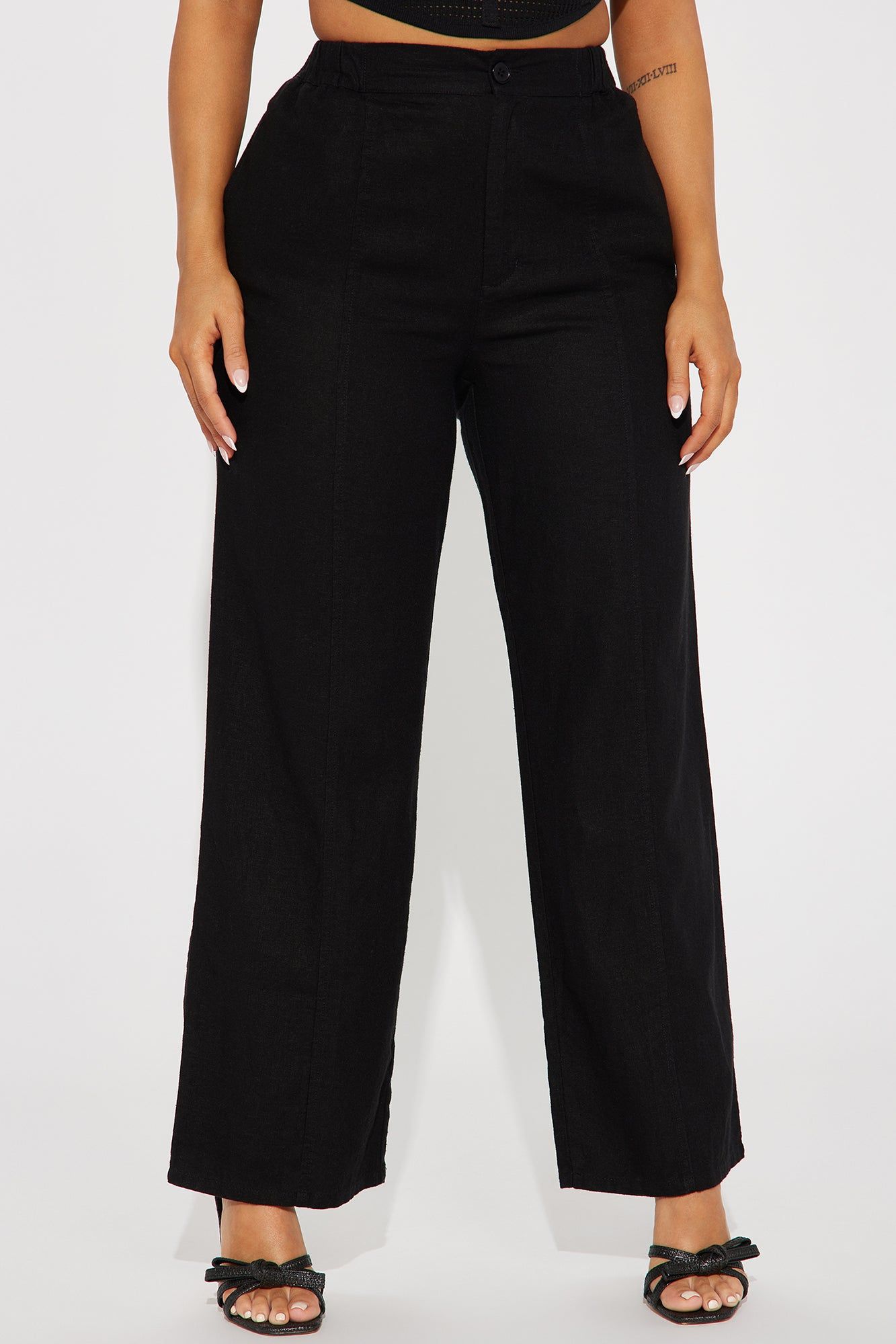 Melinna Linen Pant - Black sold by Fashion Nova product image thumbnail 2