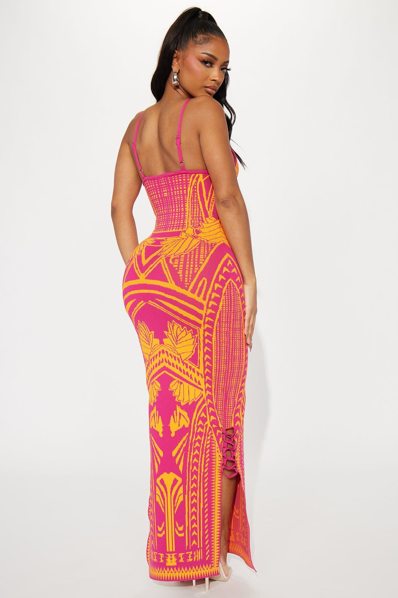 Bad Gal Bandage Maxi Dress - Pink sold by Fashion Nova product image thumbnail 3