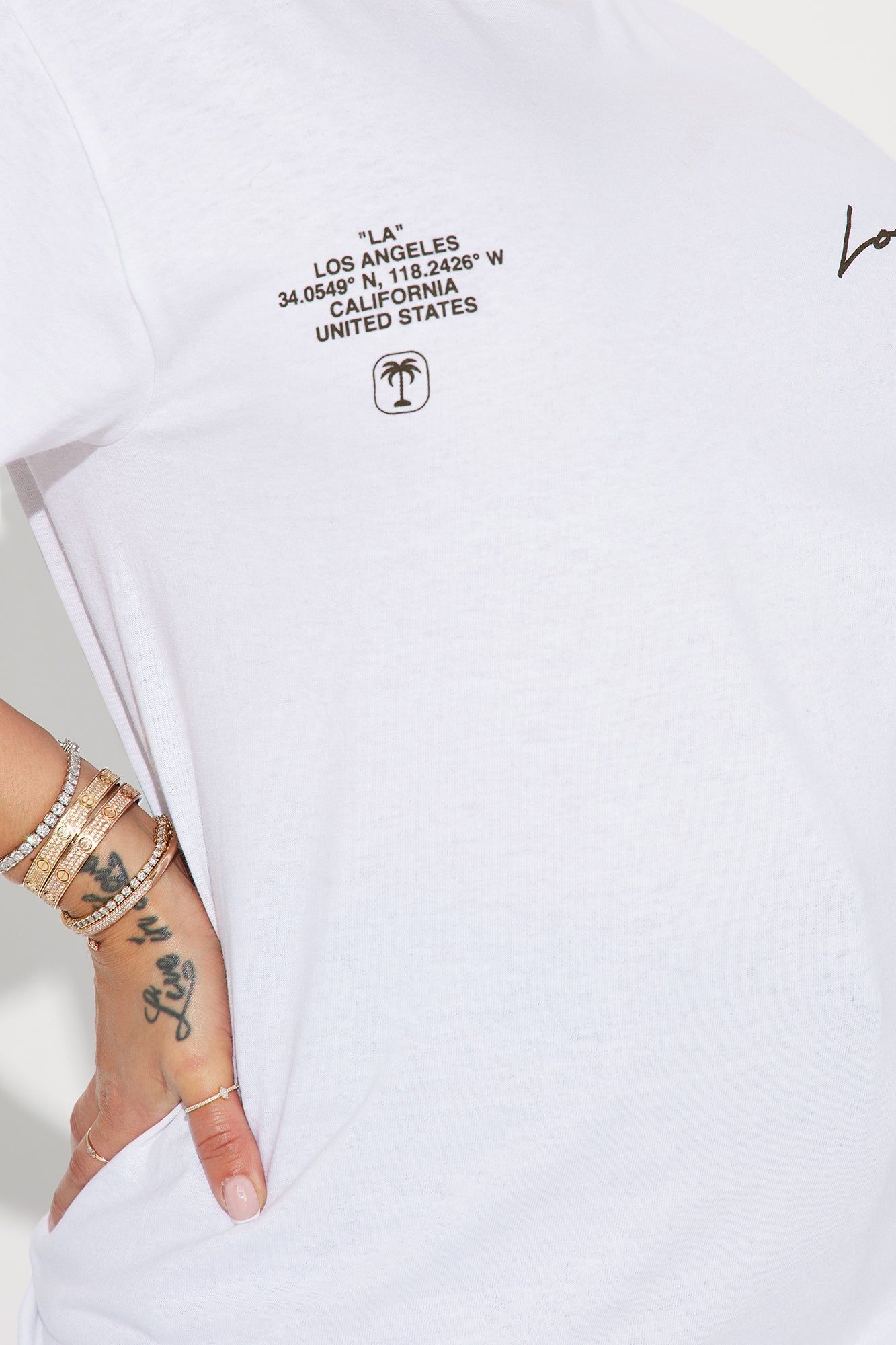 Nothing Like LA Sunsets Graphic Tee - White sold by Fashion Nova product image thumbnail 4