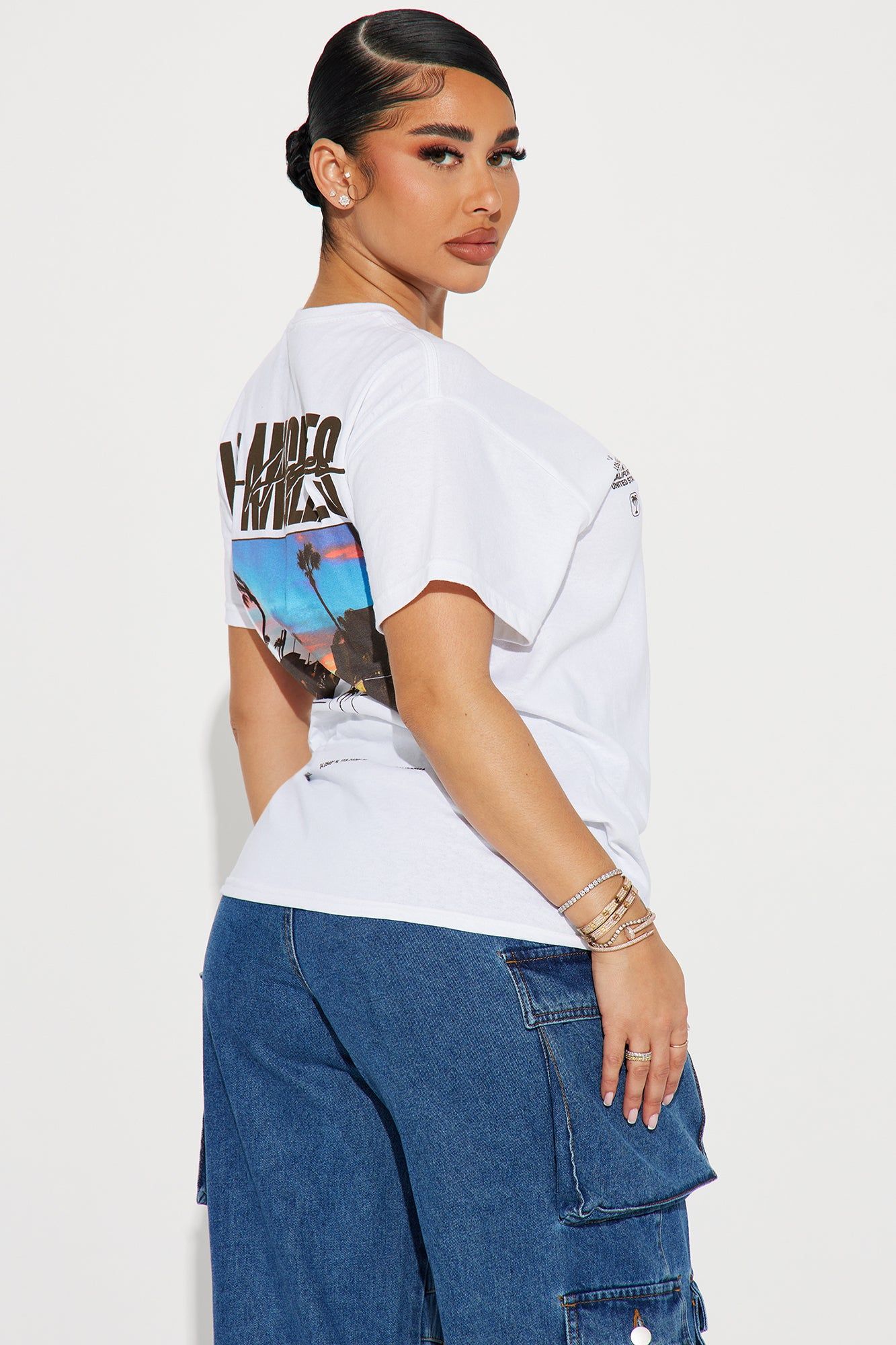 Nothing Like LA Sunsets Graphic Tee - White sold by Fashion Nova product image thumbnail 5