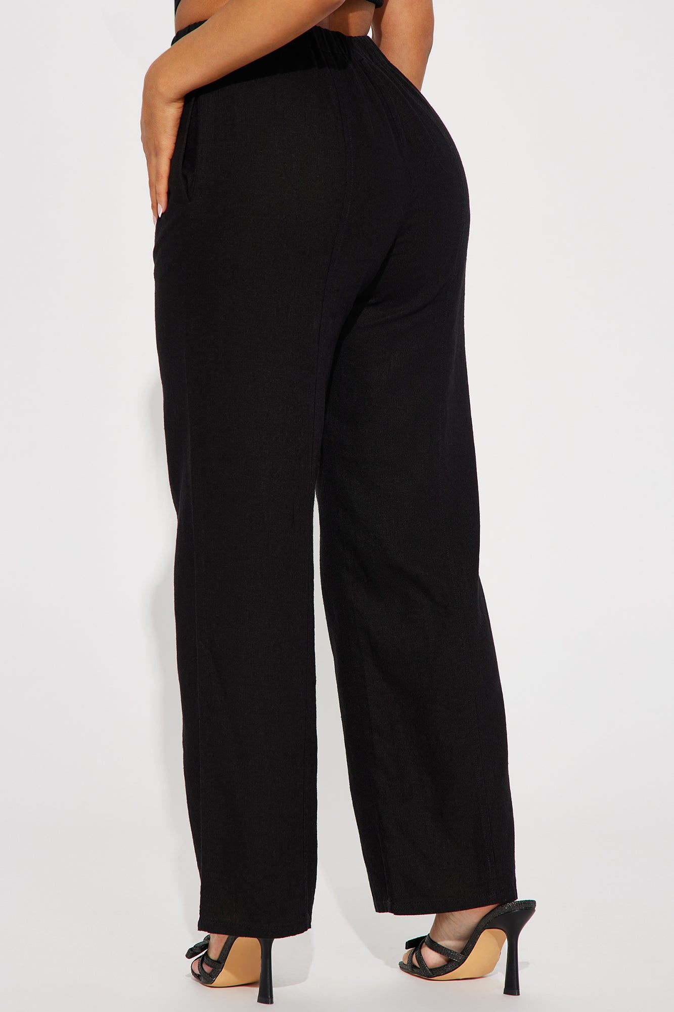 Melinna Linen Pant - Black sold by Fashion Nova product image thumbnail 3
