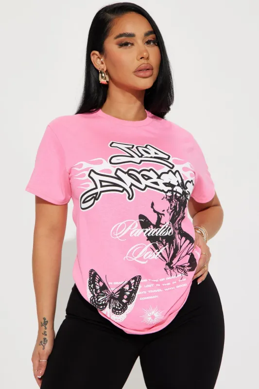 Paradise Lost Tee - Pink sold by Fashion Nova