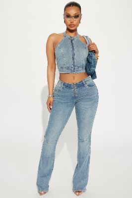 So Compatible Bootcut Jeans - Medium Wash sold by Fashion Nova