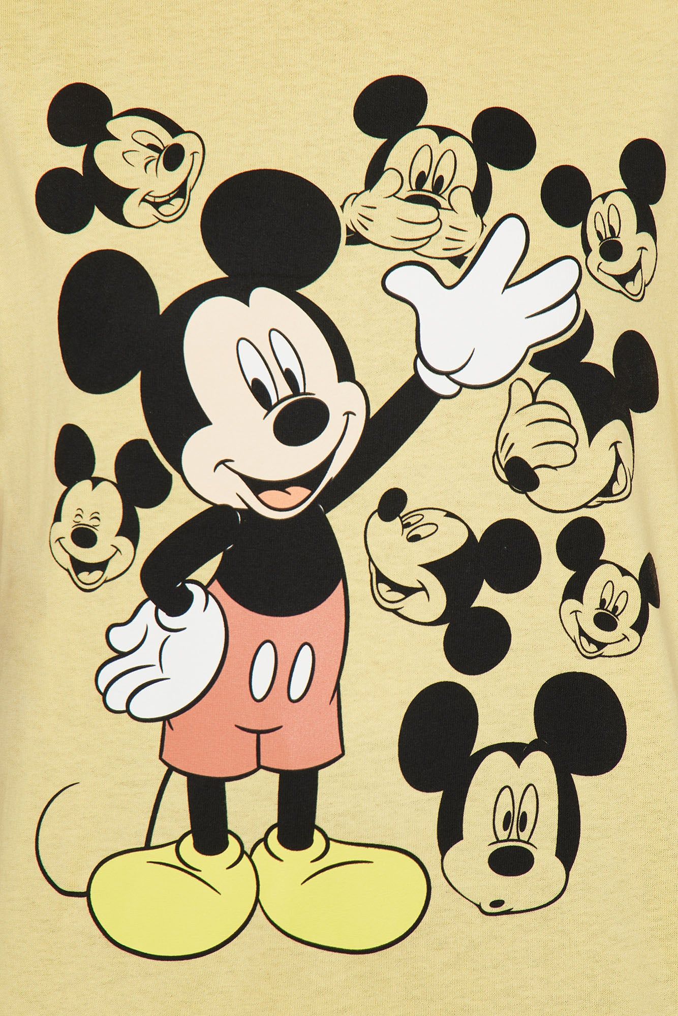Mickey Mouse Faces Graphic Tshirt - Yellow sold by Fashion Nova product image thumbnail 3