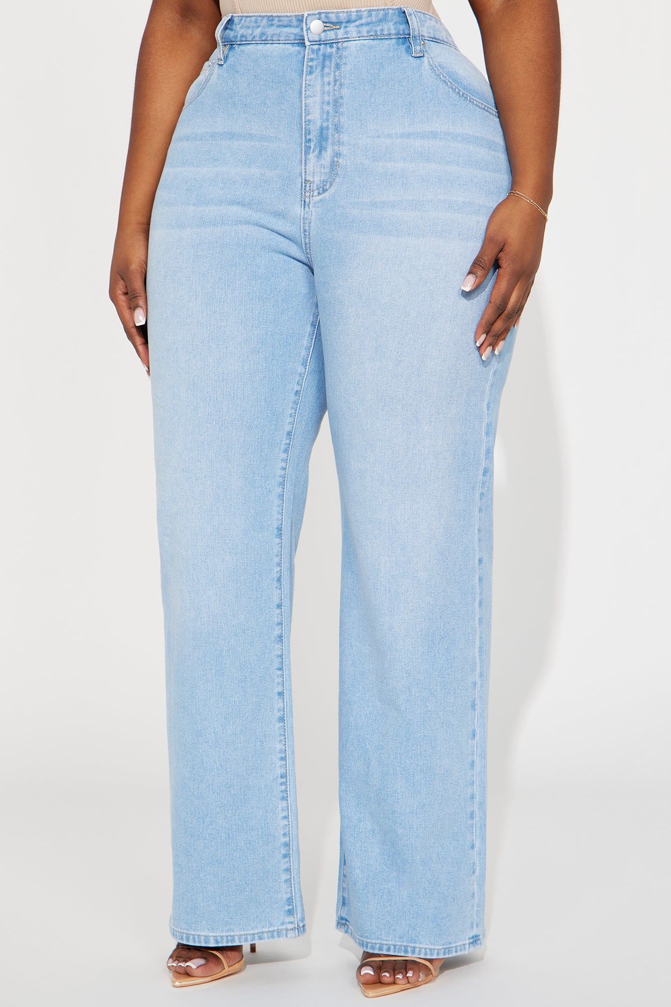 Making It Simple Baggy Jeans - Light Wash sold by Fashion Nova product image thumbnail 5