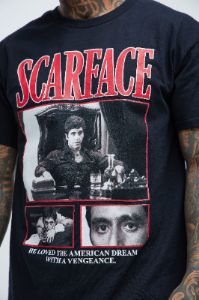 Scarface American Way Short Sleeve Tee - Black sold by Fashion Nova