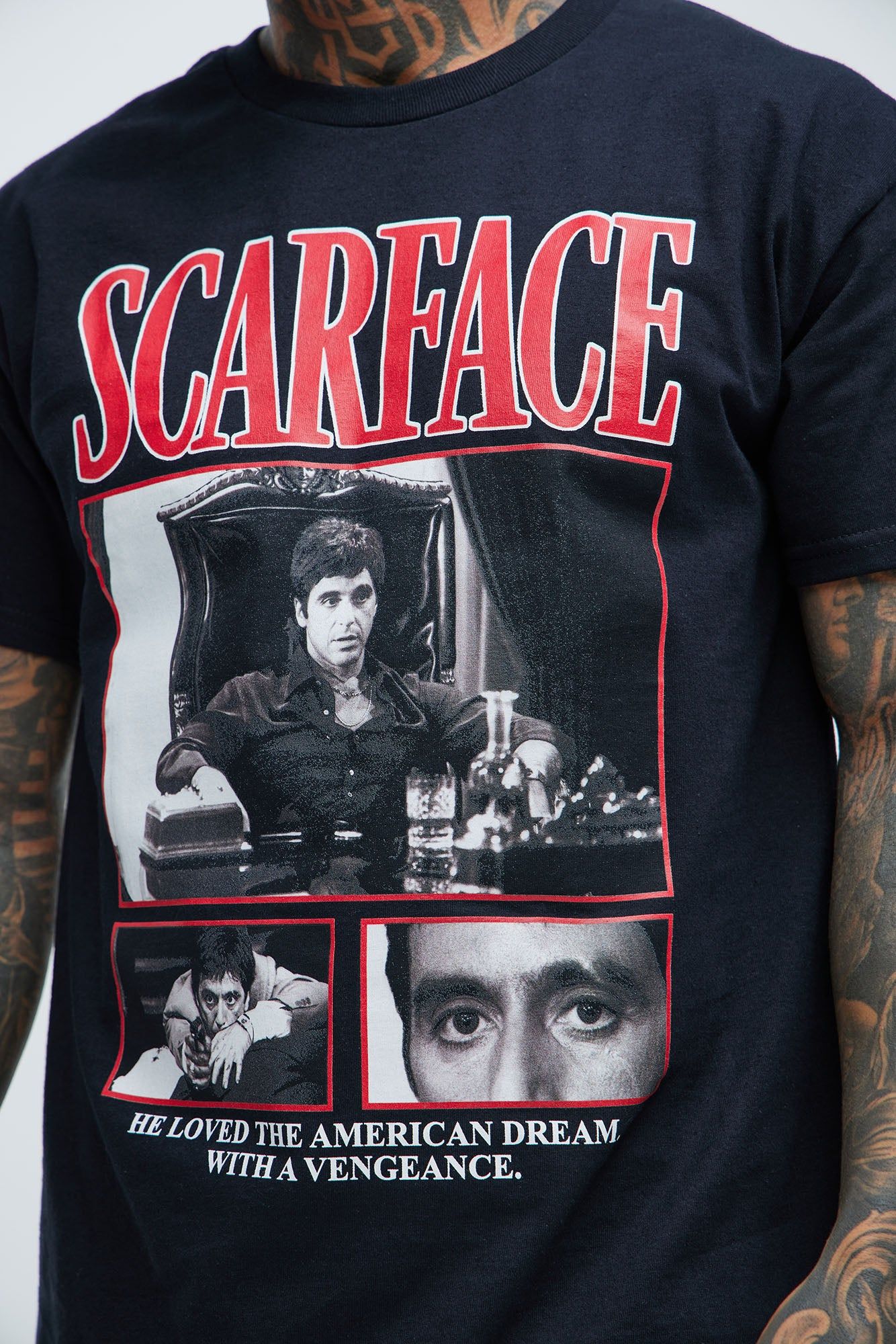 Scarface American Way Short Sleeve Tee - Black sold by Fashion Nova product image thumbnail 3