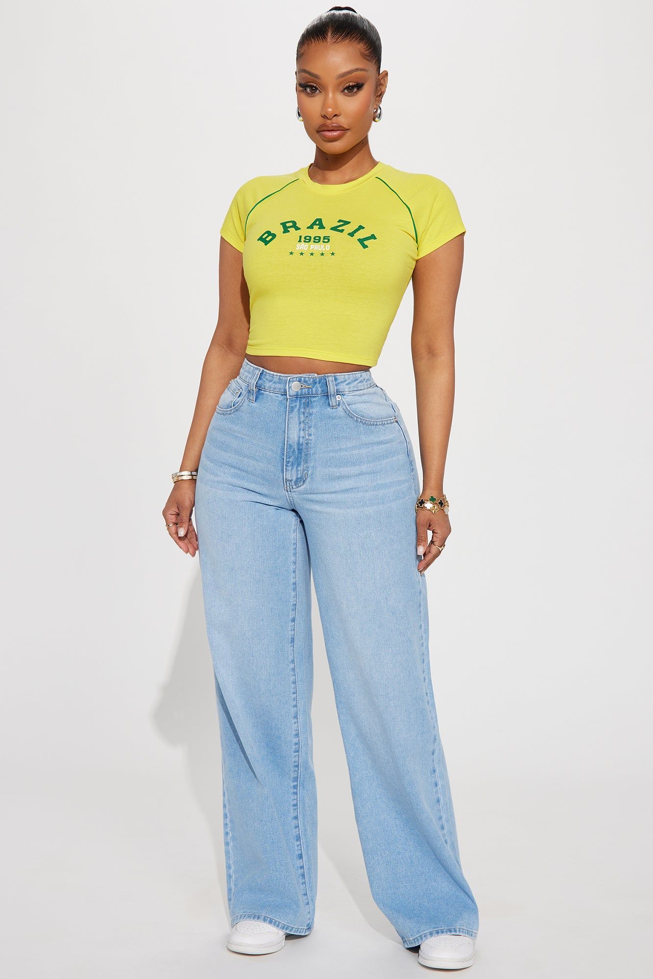 Making It Simple Baggy Jeans - Light Wash sold by Fashion Nova