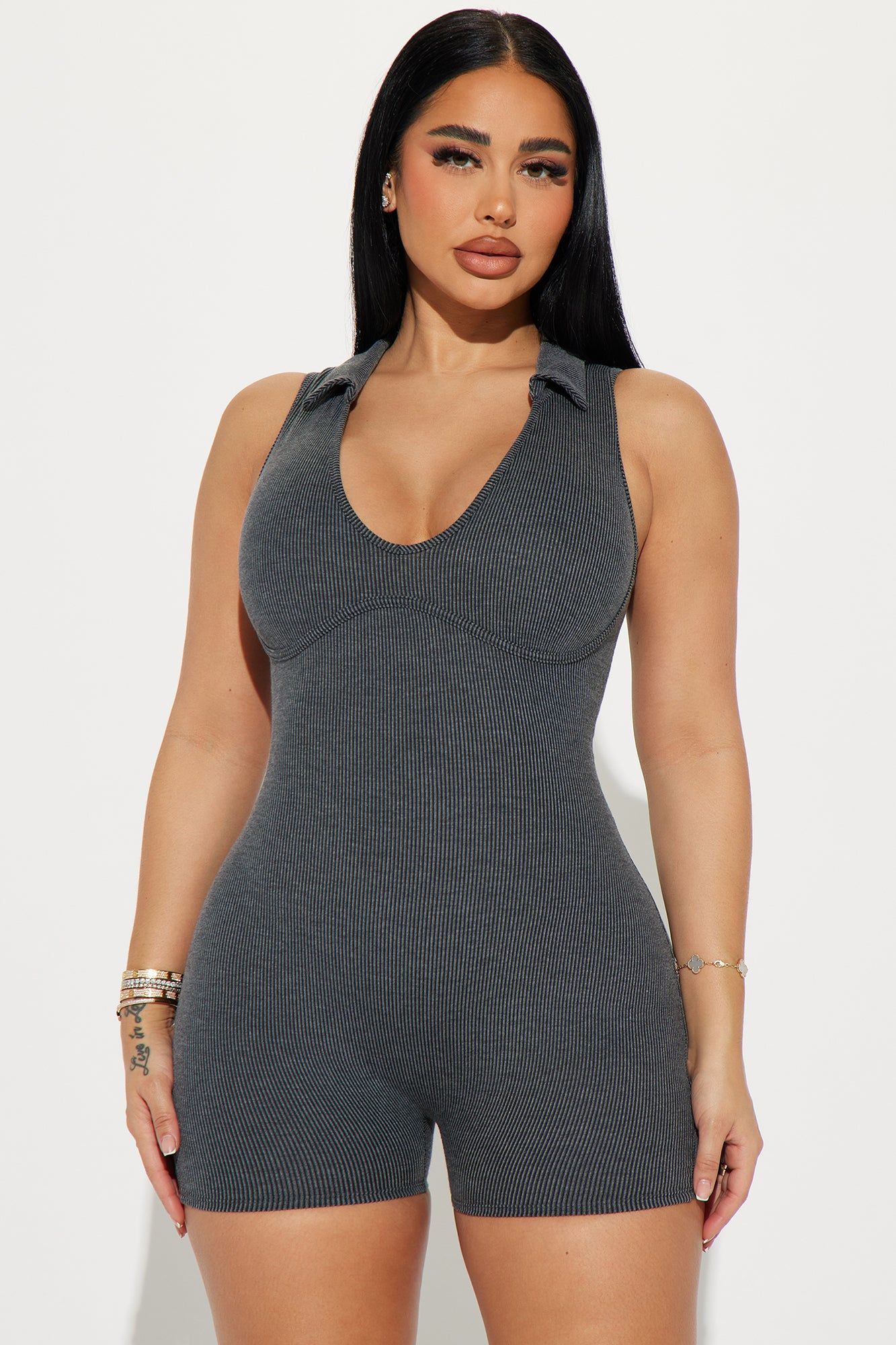 Born This Way Romper - Black sold by Fashion Nova product image thumbnail 2