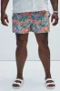 Grotto Mandarin Swim Trunks - Multi Color sold by Fashion Nova