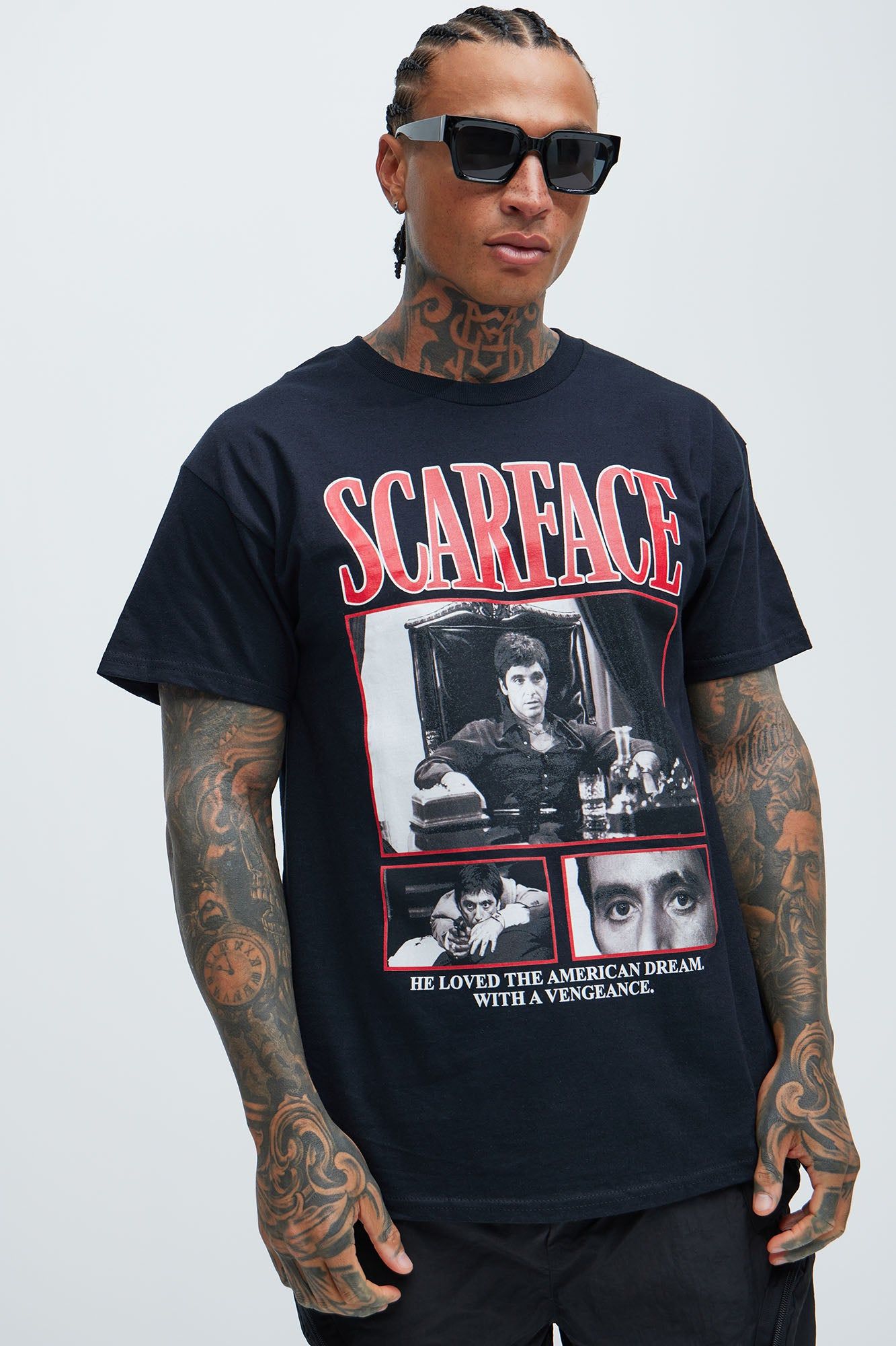 Scarface American Way Short Sleeve Tee - Black sold by Fashion Nova