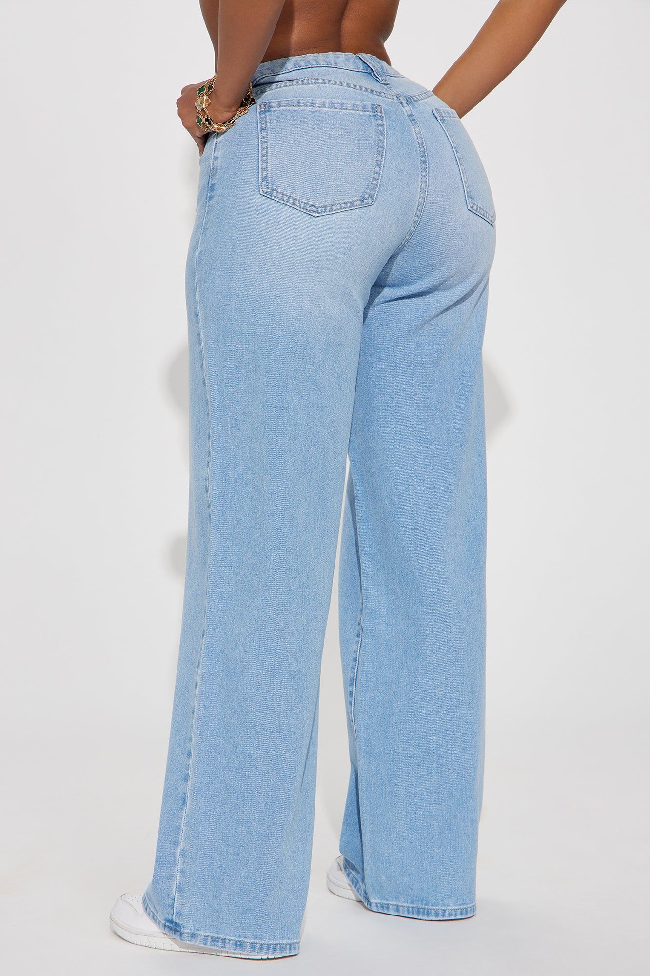 Making It Simple Baggy Jeans - Light Wash sold by Fashion Nova product image thumbnail 3