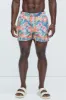 Grotto Mandarin Swim Trunks - Multi Color sold by Fashion Nova