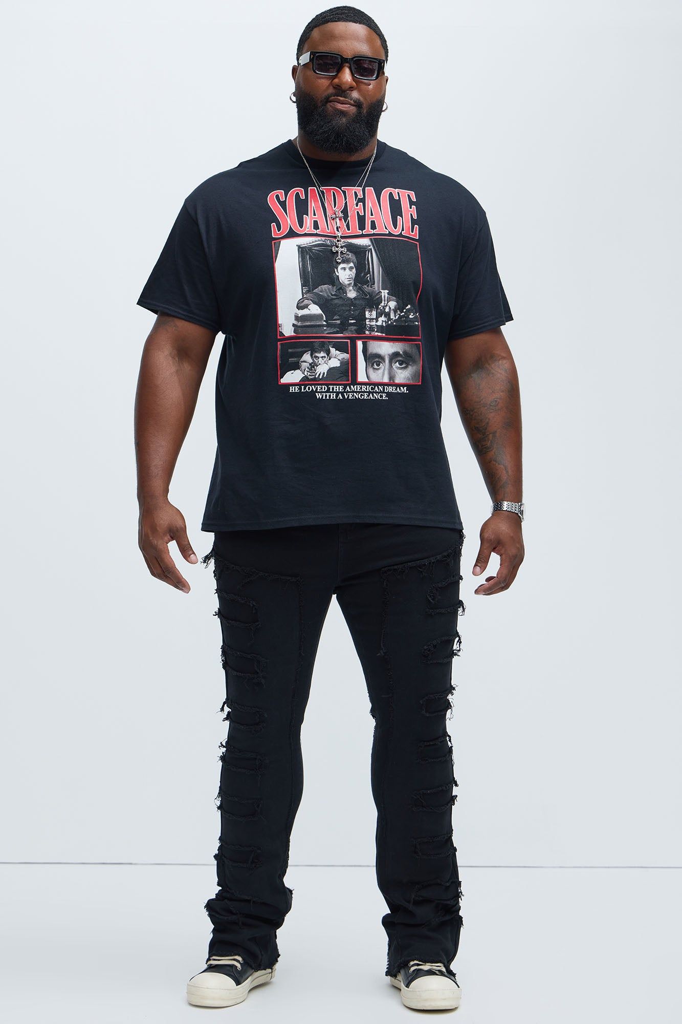 Scarface American Way Short Sleeve Tee - Black sold by Fashion Nova product image thumbnail 4