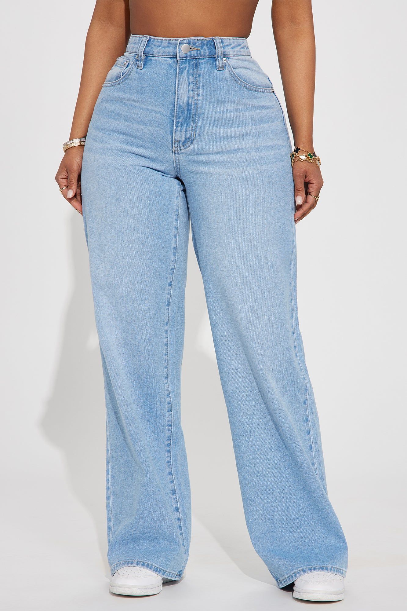 Making It Simple Baggy Jeans - Light Wash sold by Fashion Nova product image thumbnail 2