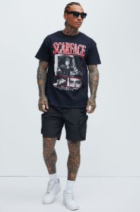 Scarface American Way Short Sleeve Tee - Black sold by Fashion Nova