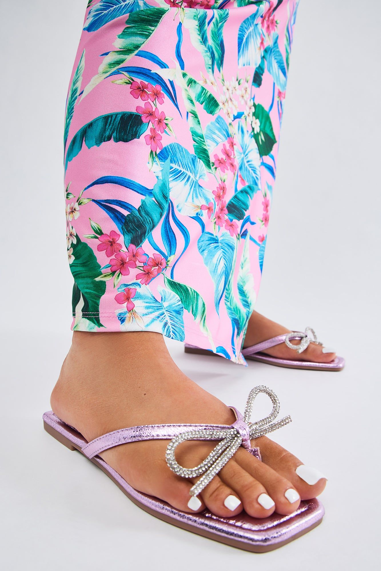 That's My Bestie Flat Sandals - Pink sold by Fashion Nova product image thumbnail 3