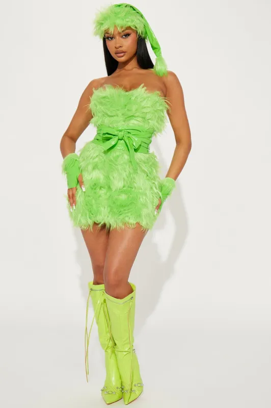 Mean One 4 Piece Costume Set - Green sold by Fashion Nova