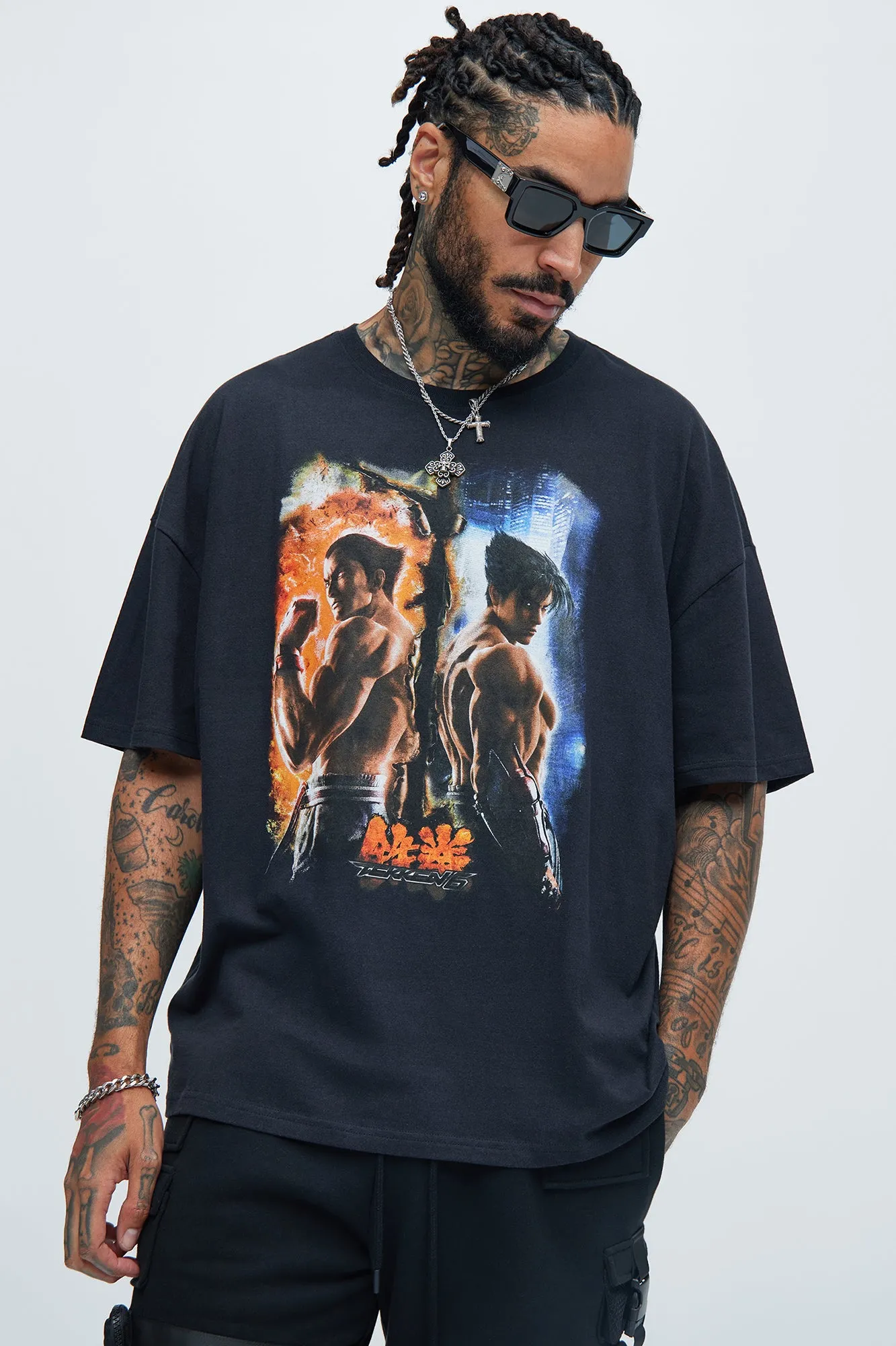 Tekken Kazuya Vs Jin Short Sleeve Tee - Black sold by Fashion Nova