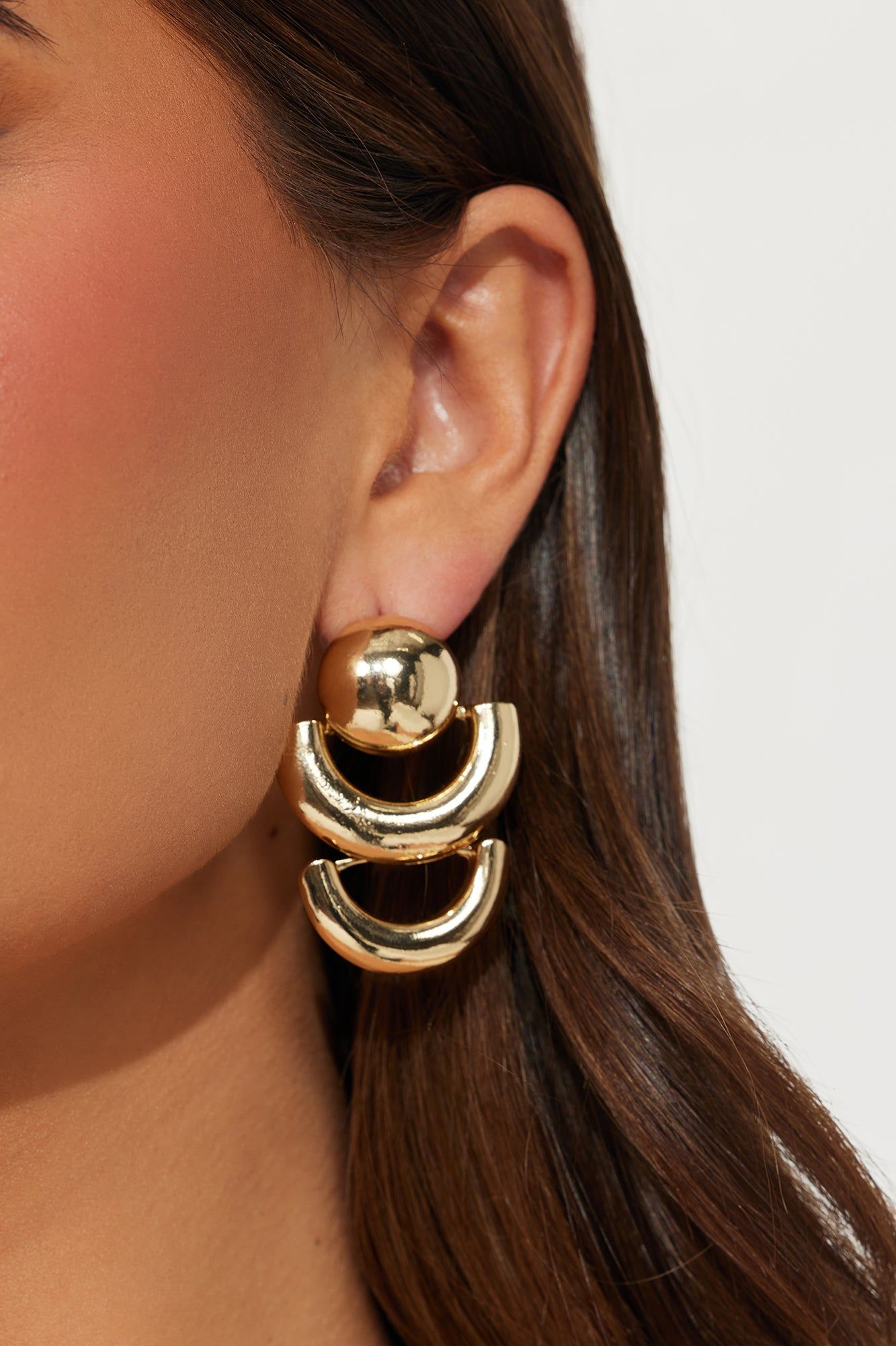 Going Too Far Earrings - Gold sold by Fashion Nova