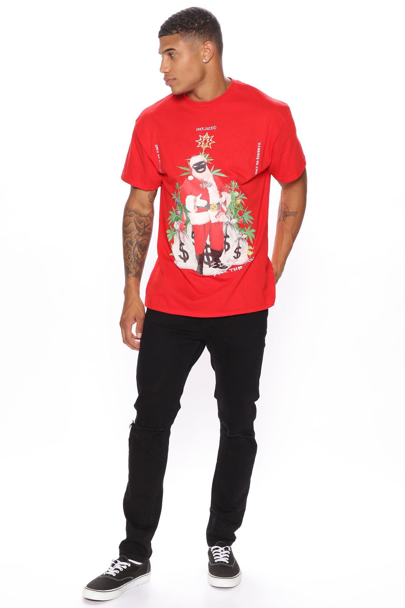 I Do It For The Bags Short Sleeve Tee - Red sold by Fashion Nova product image thumbnail 3