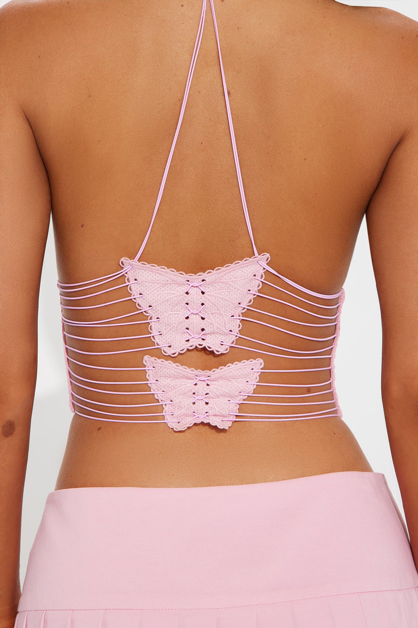 Just Like A Butterfly Skirt Set - Pink sold by Fashion Nova product image thumbnail 4