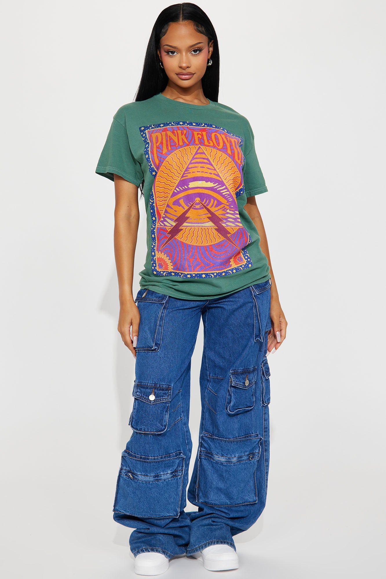 Pink Floyd Retro Eye Top - Teal sold by Fashion Nova product image thumbnail 2