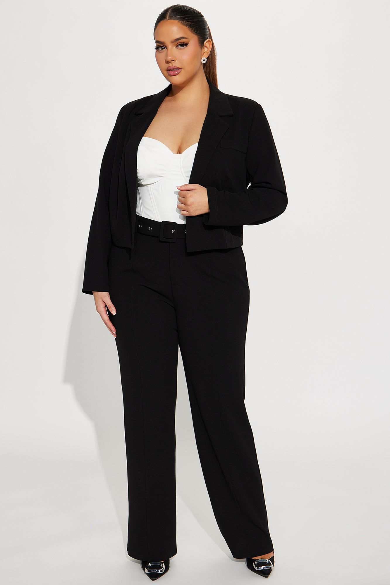 Classy Moves Blazer Pant Set - Black sold by Fashion Nova product image thumbnail 4
