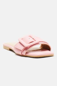 No Attitude Buckle Sandals - Pink sold by Fashion Nova