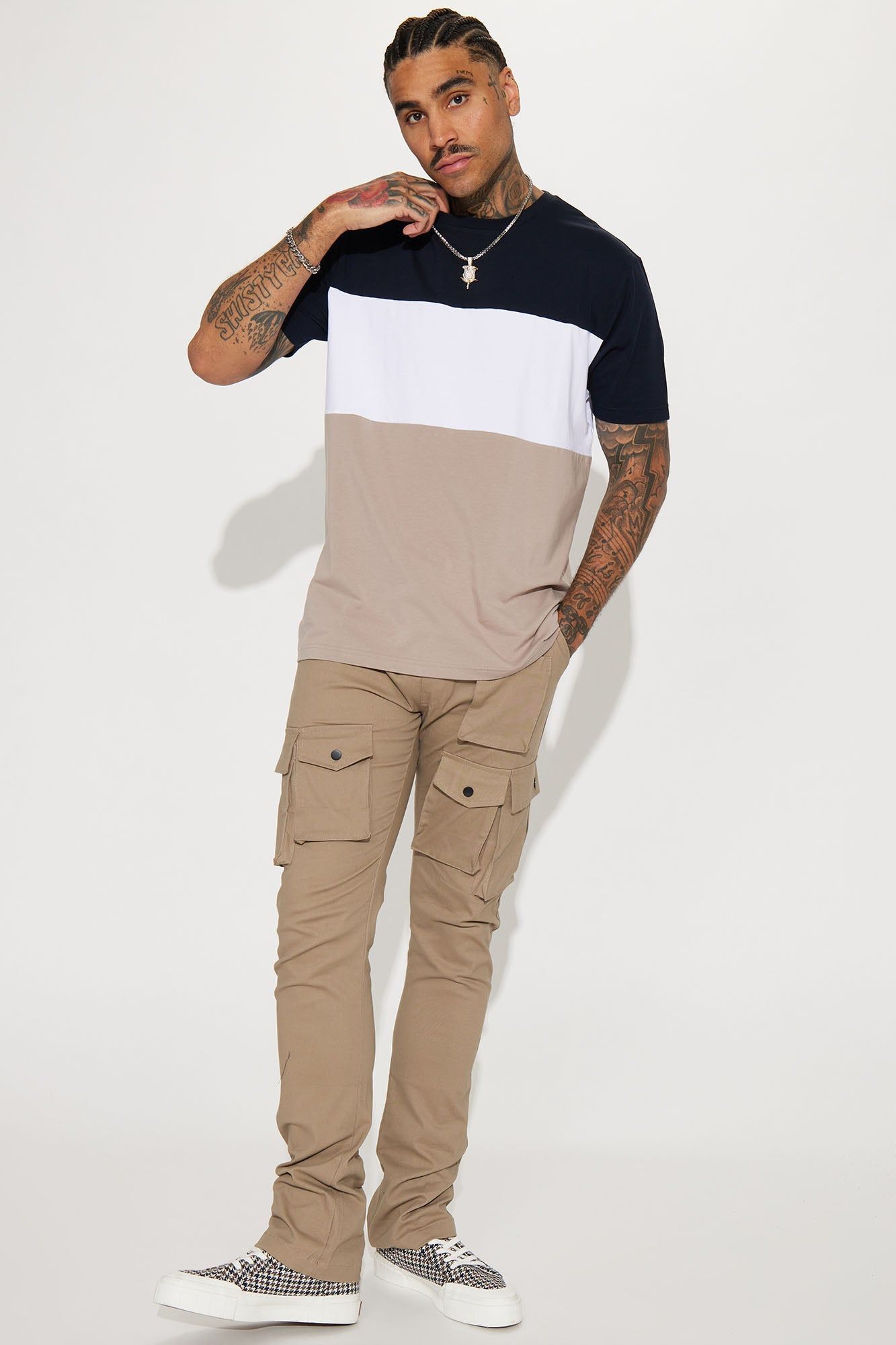 Create Your Future Short Sleeve Tee - Navy/combo sold by Fashion Nova product image thumbnail 2