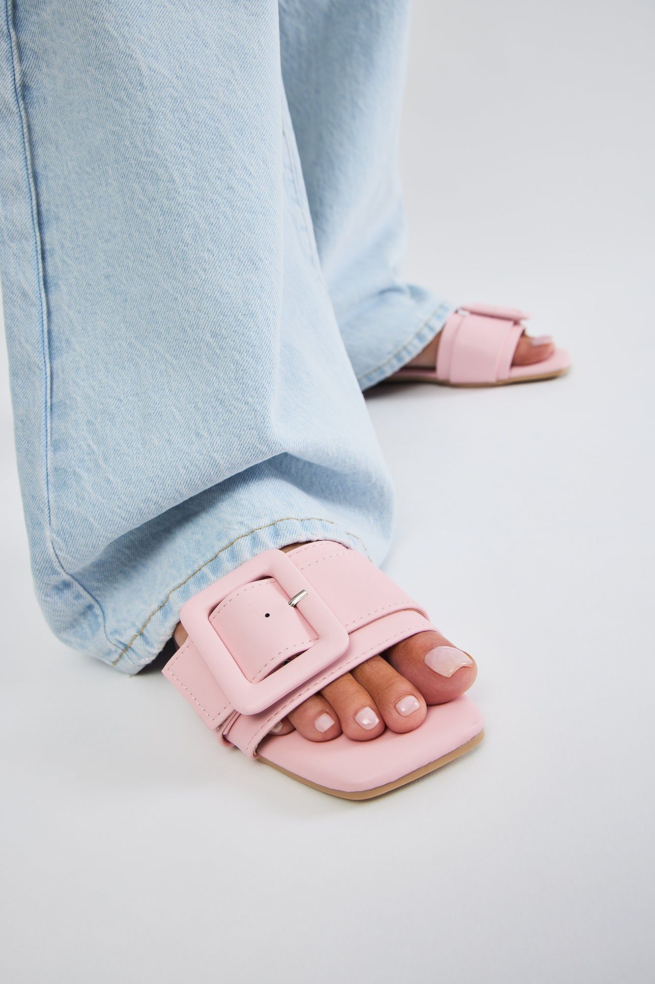 No Attitude Buckle Sandals - Pink sold by Fashion Nova product image thumbnail 3