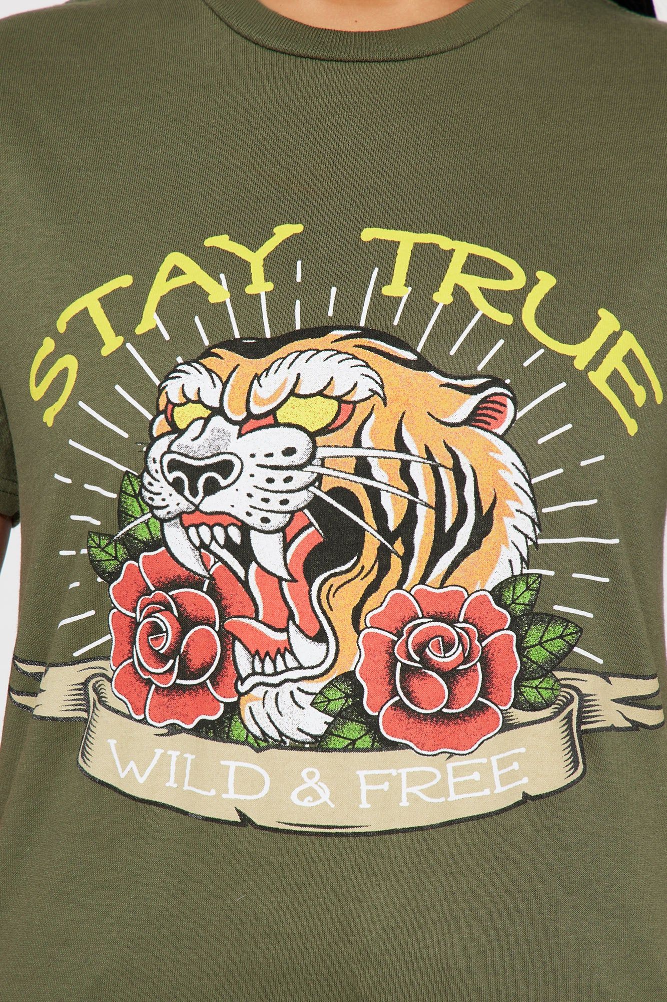 Stay True Graphic Tshirt - Olive sold by Fashion Nova product image thumbnail 3