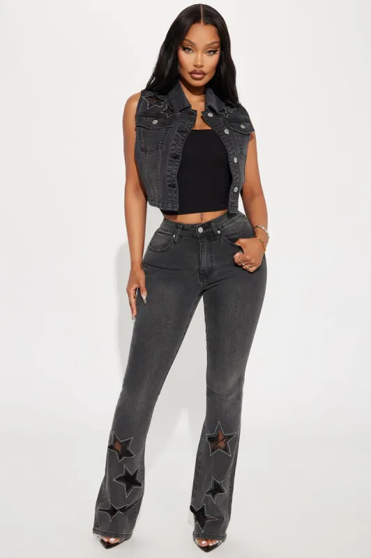 Nashville Star Stretch Bootcut Jeans - Black Wash sold by Fashion Nova