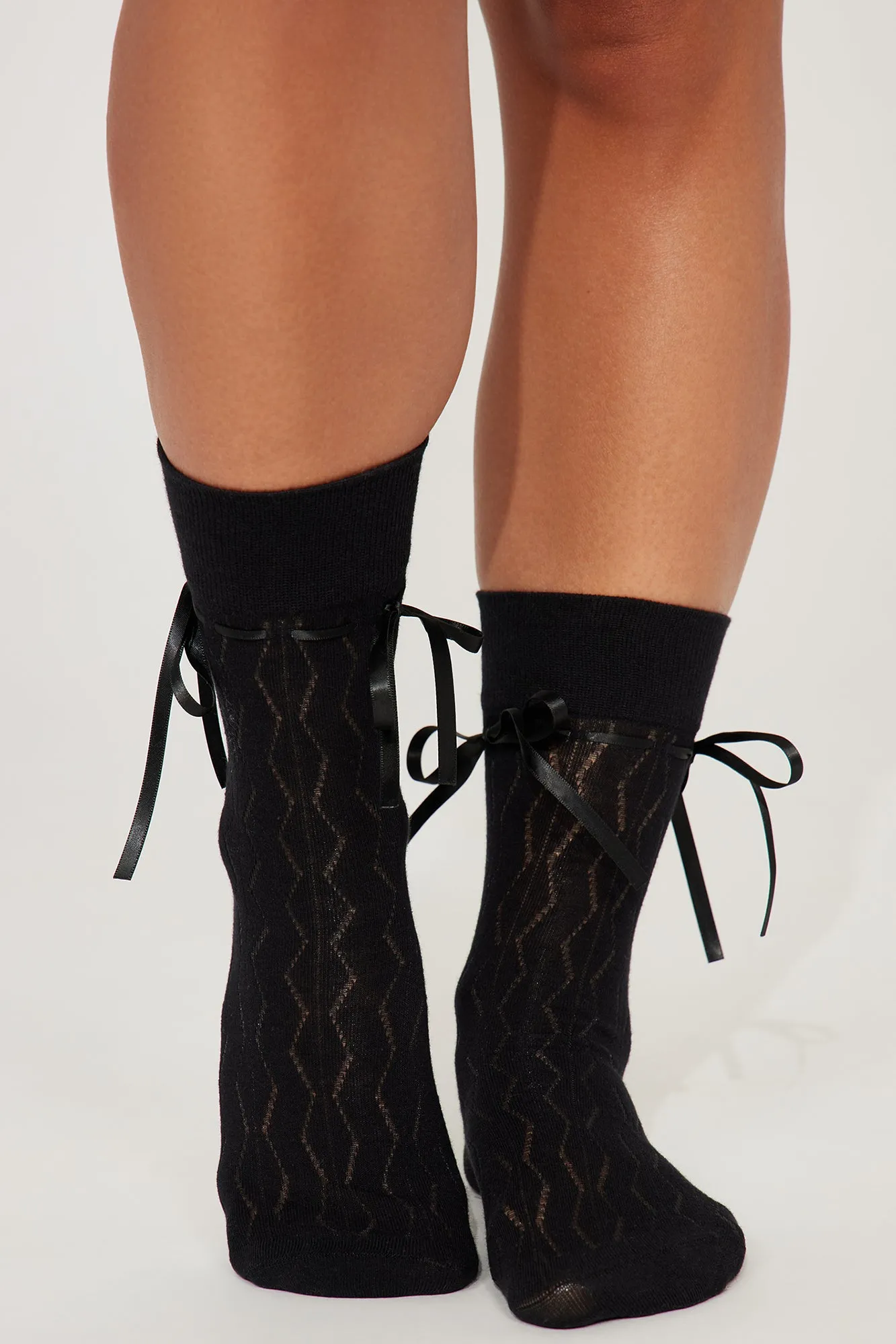 Ballet Lace Up Socks - Black sold by Fashion Nova product image thumbnail 2