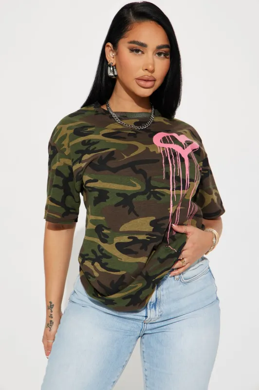 Love Runs Deep Camo Tshirt - Camouflage sold by Fashion Nova