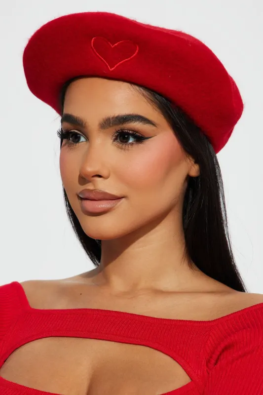 Your Sweetheart Beret - Red sold by Fashion Nova