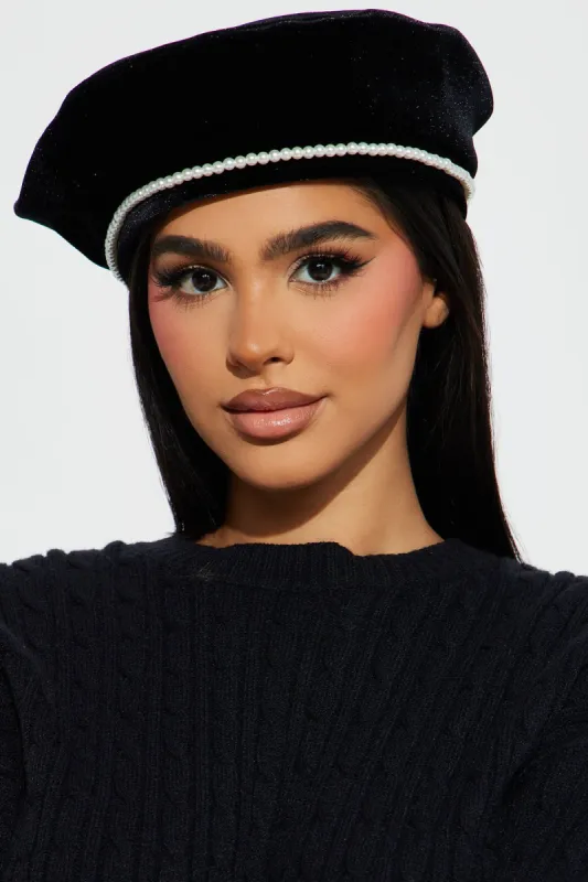 See You In Europe Beret - Black sold by Fashion Nova
