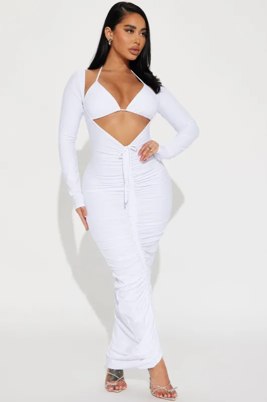Miami Mami Maxi Dress - White sold by Fashion Nova