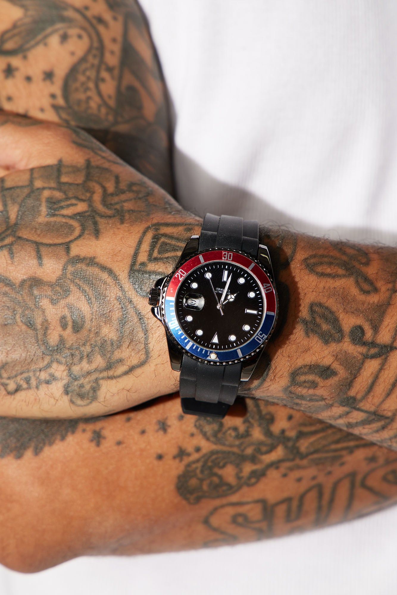 Get Into It Watch - Red/combo sold by Fashion Nova