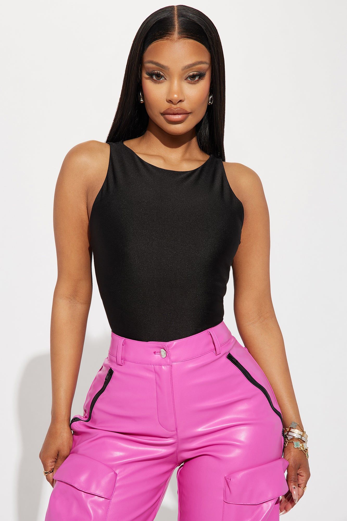 Holly Satin Bodysuit - Black sold by Fashion Nova product image thumbnail 3