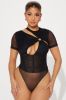 Gabriela Mesh Bodysuit - Black sold by Fashion Nova