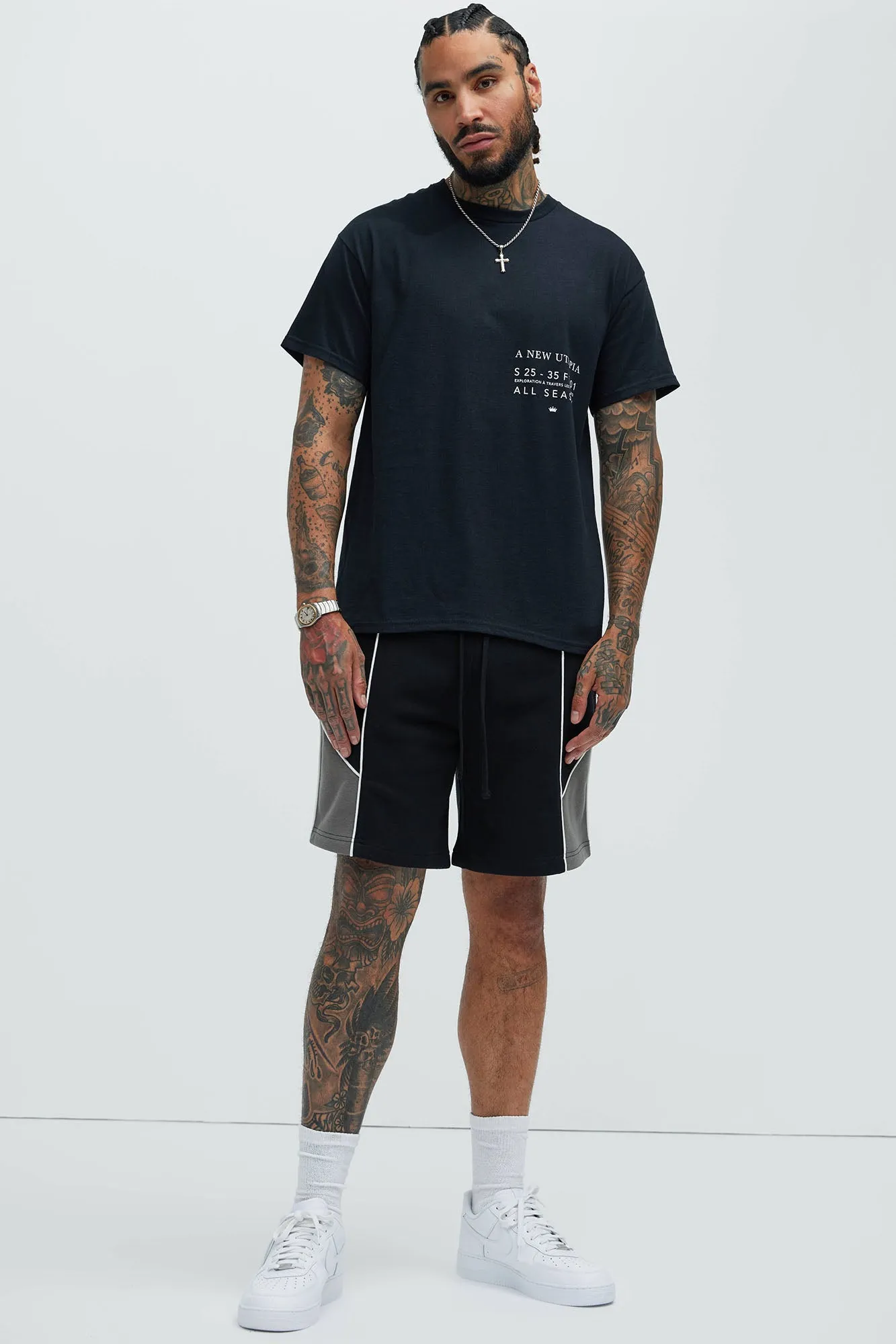 A New Utopia Short Sleeve Tee - Black sold by Fashion Nova product image thumbnail 2