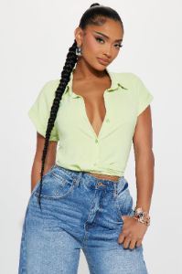 Something Light Shirt - Lime sold by Fashion Nova