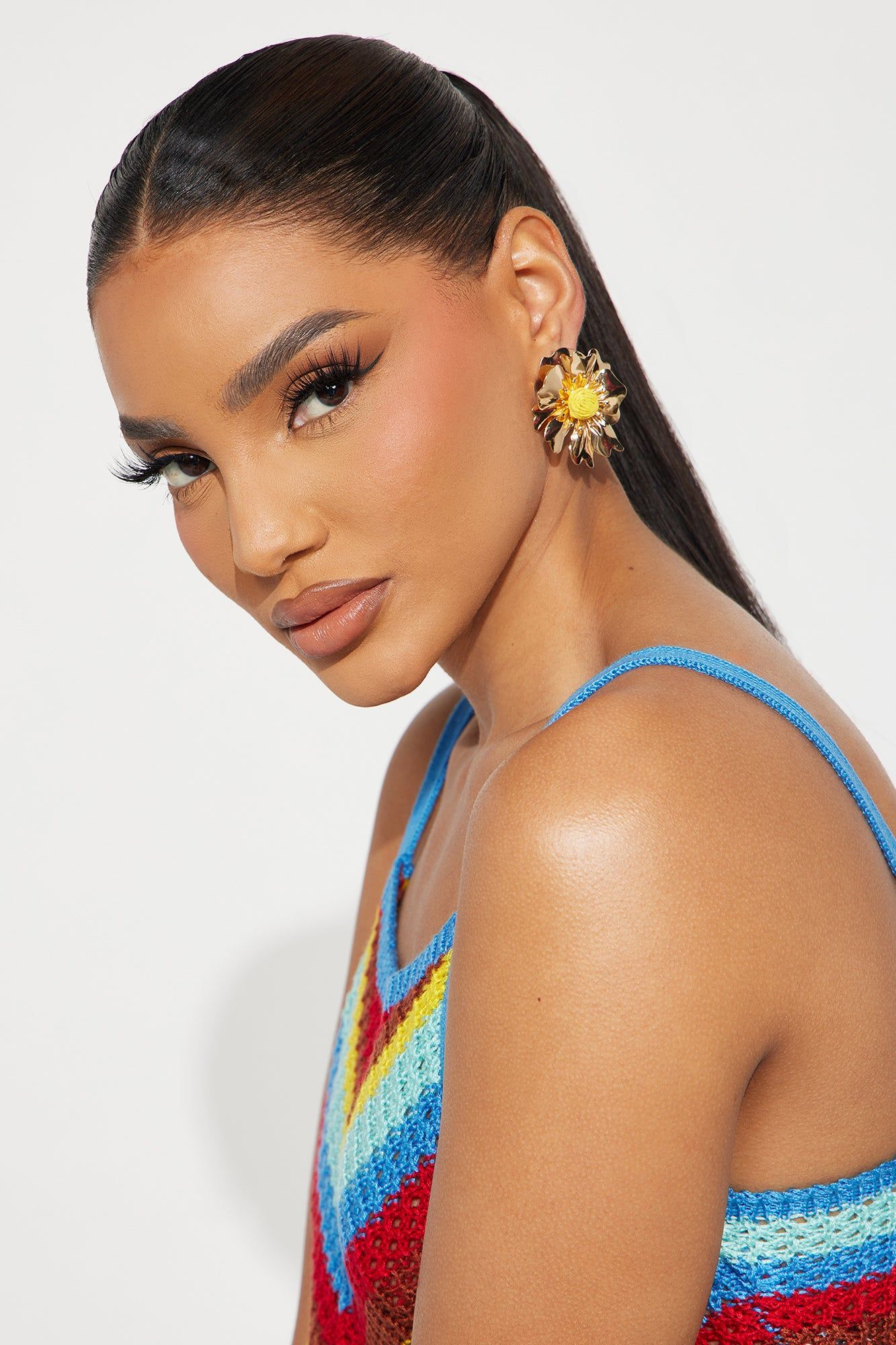 Joyful Flower Earrings - Gold/Yellow sold by Fashion Nova product image thumbnail 2