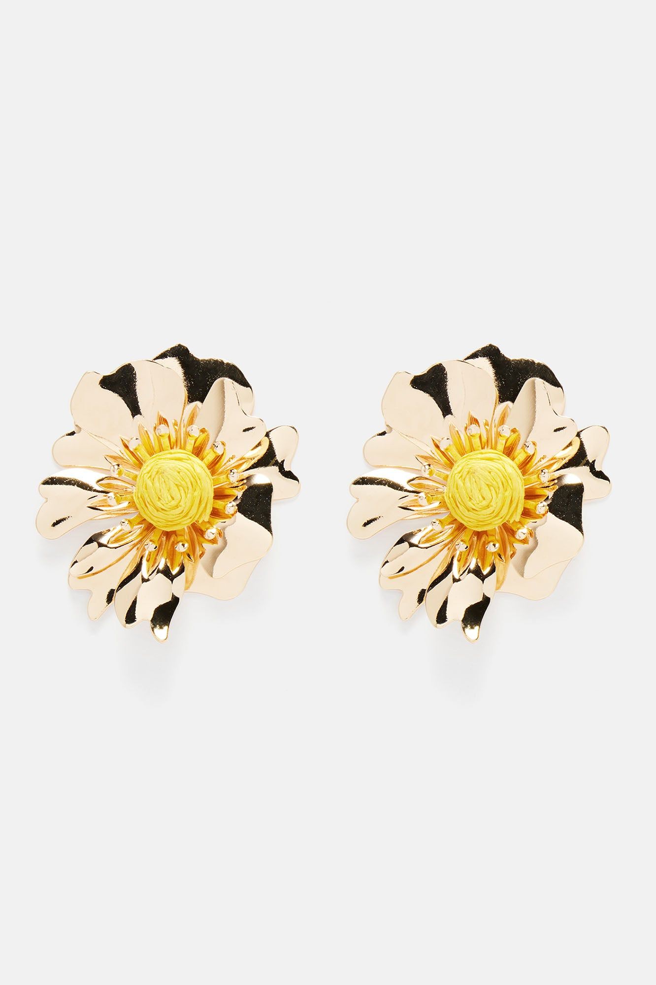 Joyful Flower Earrings - Gold/Yellow sold by Fashion Nova product image thumbnail 3